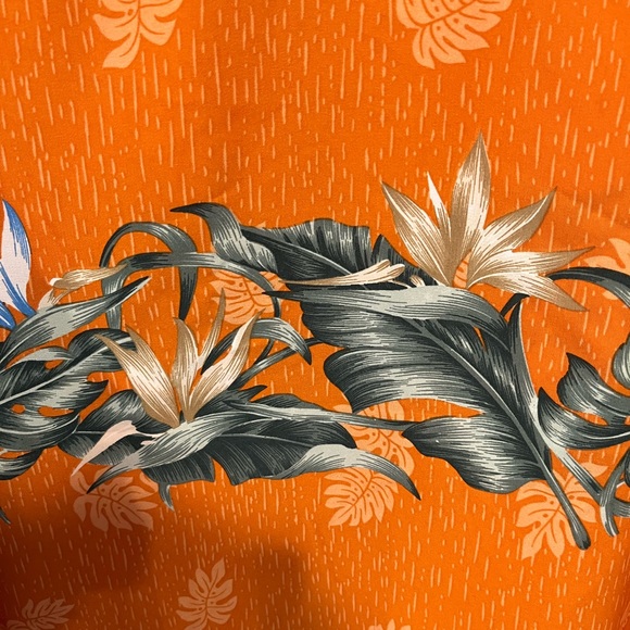 Uluwatu Handmade in Bali Floral Hawaiian Print Collared Short Sleeve Shirt XL - Picture 5 of 7